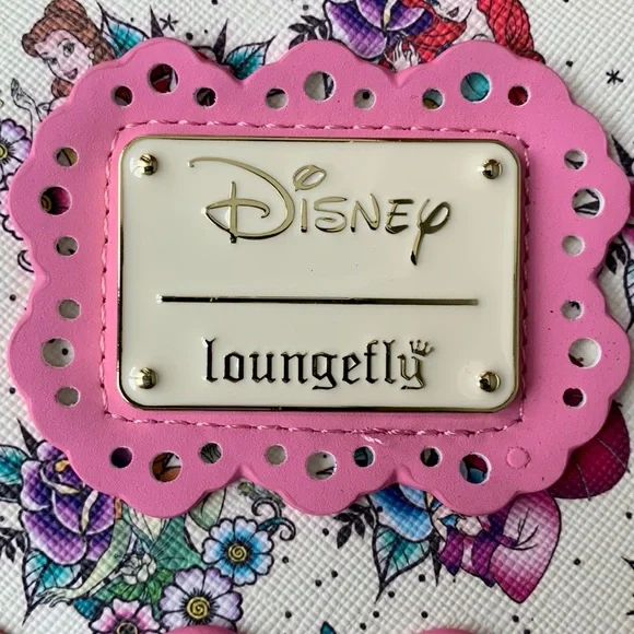 FINAL PRICE! Loungefly Disney Princess Tattoo AOP Zip Around Wallet - Picture 3 of 15
